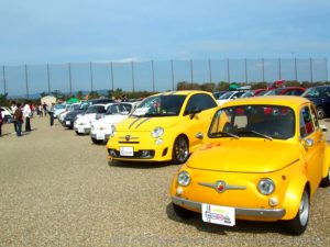 新型500も旧チンクも浜名湖に集合｜all japan FIAT&ABARTH500 全国ミーティング 2012