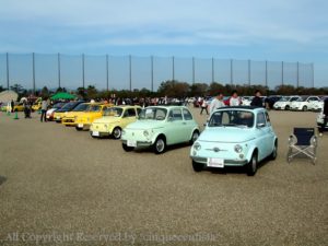 旧チンクエチェント（nuova500）も浜名湖イベントに勢揃い｜all japan FIAT&ABARTH500 全国ミーティング 2012