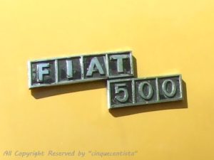 FIAT500 旧車エンブレム