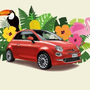 Fiat500 Tropicale トロピカーレ｜フィアット夏の限定車はイタリアン珊瑚なコーラルレッド♪