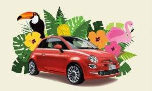 Fiat500 Tropicale トロピカーレ｜フィアット夏の限定車はイタリアン珊瑚なコーラルレッド♪