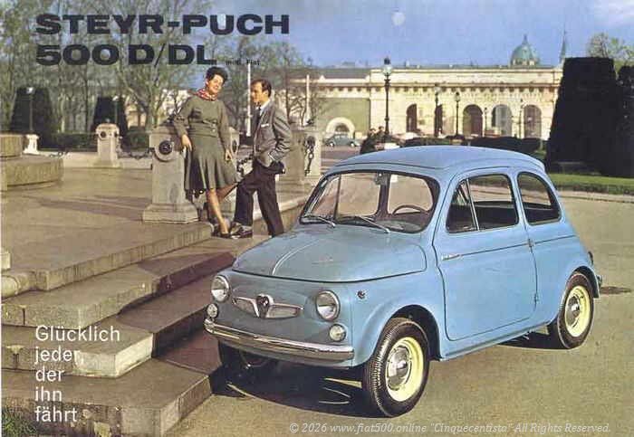 FIAT500 シュタイアー・プフ（旧車 チンクエチェント）カタログ当時物