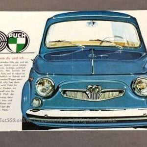 FIAT500 シュタイアー・プフ社製（旧チンクエチェント）カタログ当時物