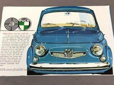 FIAT500 シュタイアー・プフ社製（旧チンクエチェント）カタログ当時物