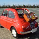 FIAT500D コーラルレッドの初期型チンクエチェント｜フィアットイベント｜all japan FIAT&ABARTH500 全国ミーティング 2012